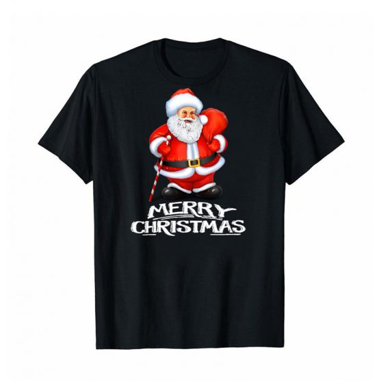 Happy Snowman Christmas Womens T Shirt