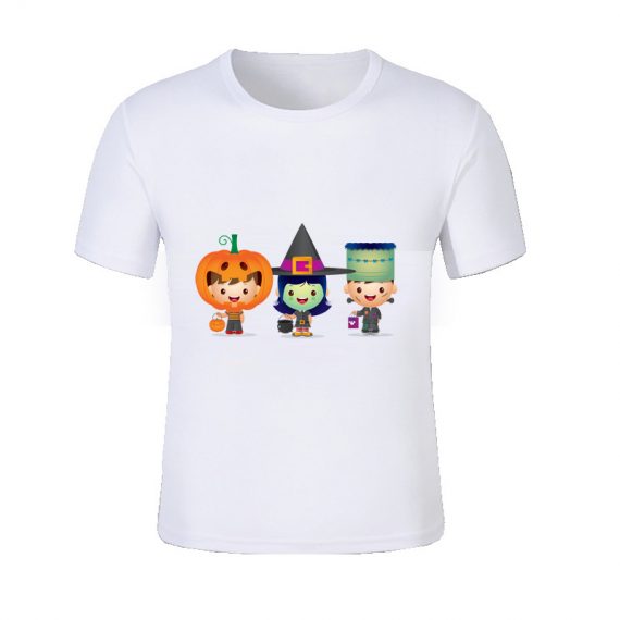 Happy Kids Halloween White T Shirt