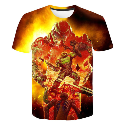 Doom Colorful Short Sleeve T Shirts