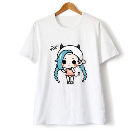Cute League Of Legends Round Neck Womens T Shirt