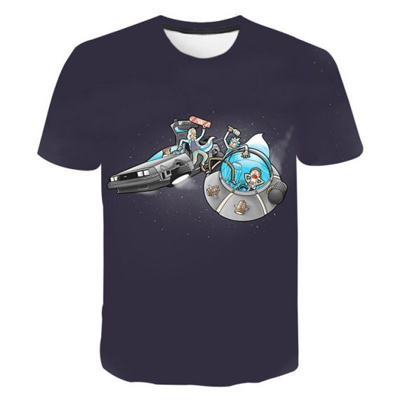 Black Mens Back To The Future T Shirt