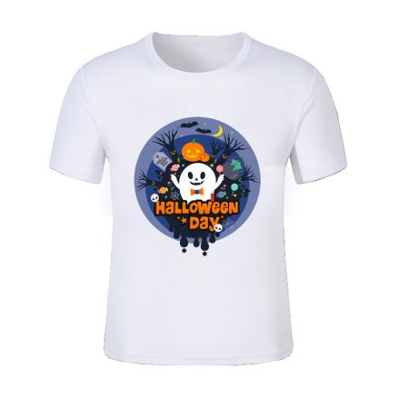 Halloween Day Kids White T Shirt