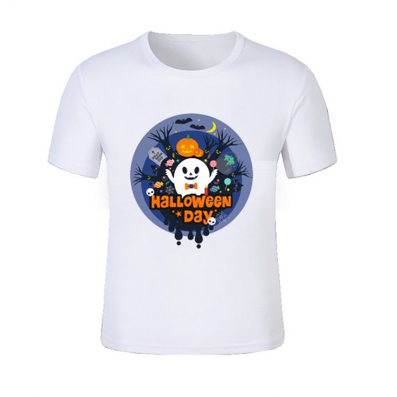 Halloween Day Kids White T Shirt