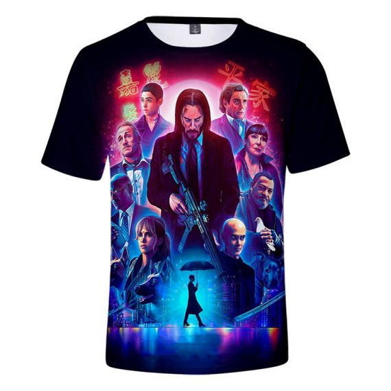3D Print John Wick T Shirt For Kids