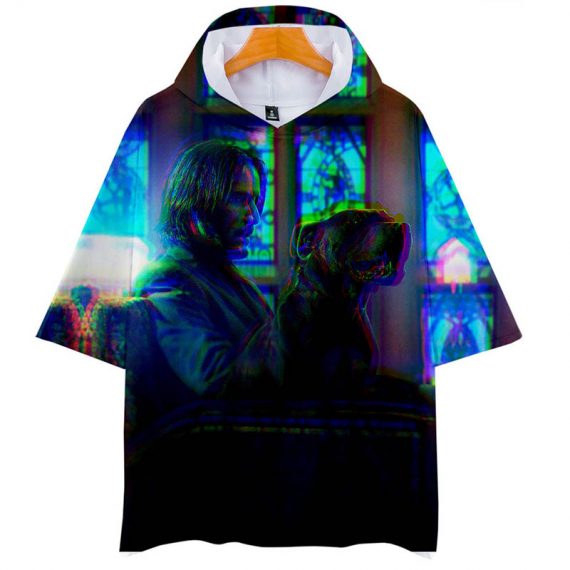3D Style Hooded Shirt John Wick T-shirt