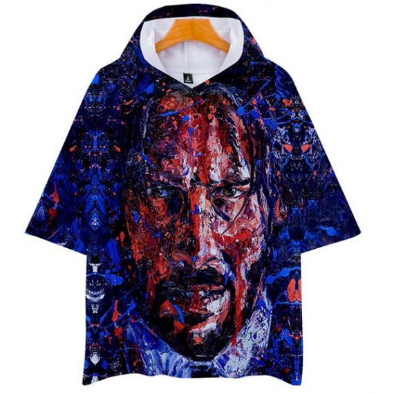3D Print John Wick T-shirt Whit Hooded
