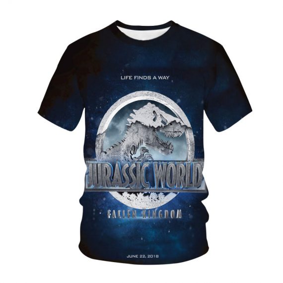 3D Style Jurassic Park Dinosaur Shirt For Adult And Kids