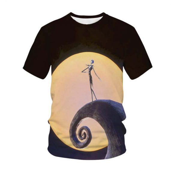 3D Style Jack And Sally Shirt