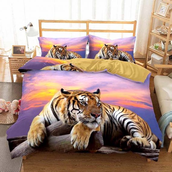 Animal Print Bedding Tiger Comforter Set