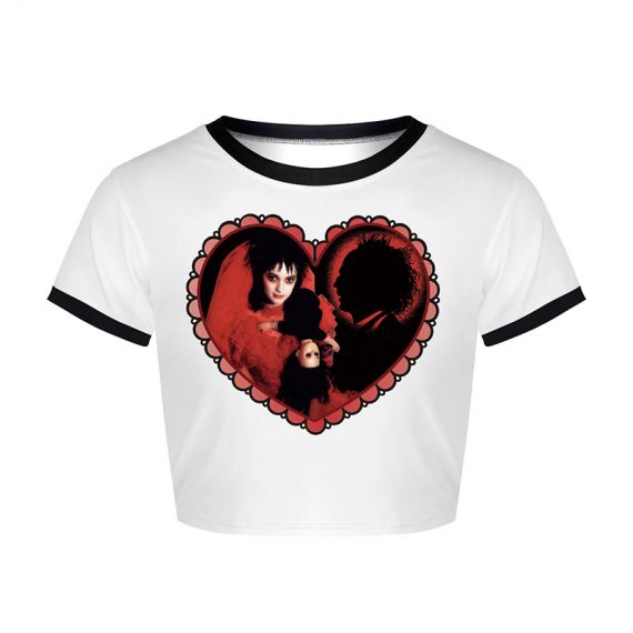 Women White Beetlejuice T Shirt