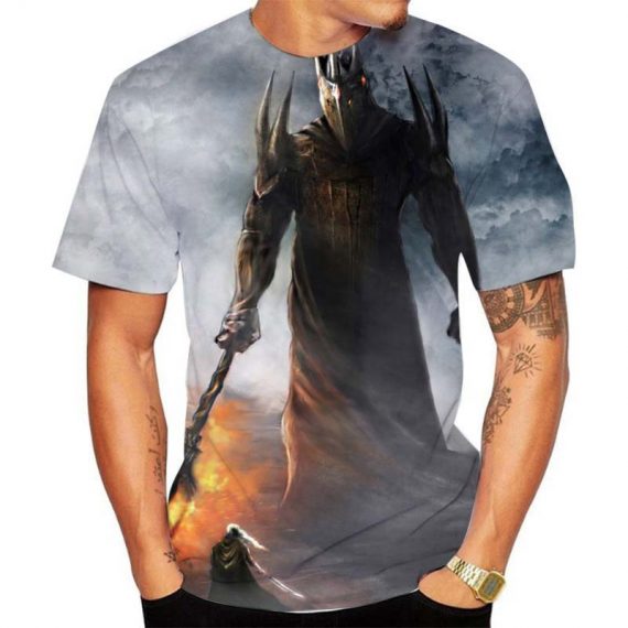 Adult Gray Lord Of The Rings T Shirt