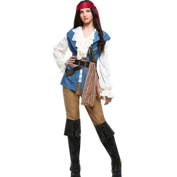 Womens Role Play Halloween Outfit Pirate Costume