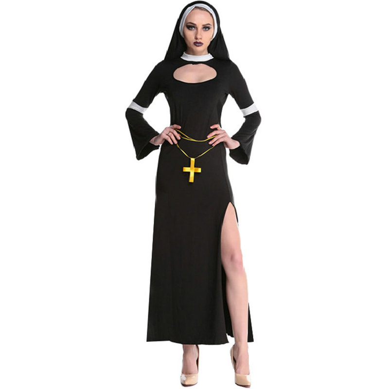 Womens Nun Costume Cosplay - MYanimec