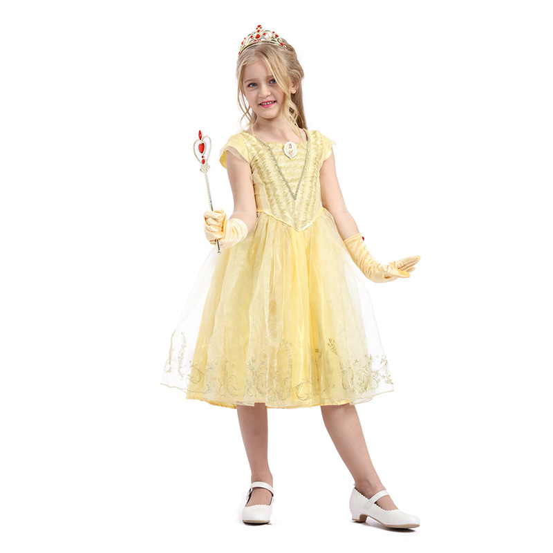 Little Girls Princess Dress Costume for Christmas Birthday Halloween