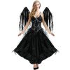 Womens Dark Angel Halloween Black Costumes