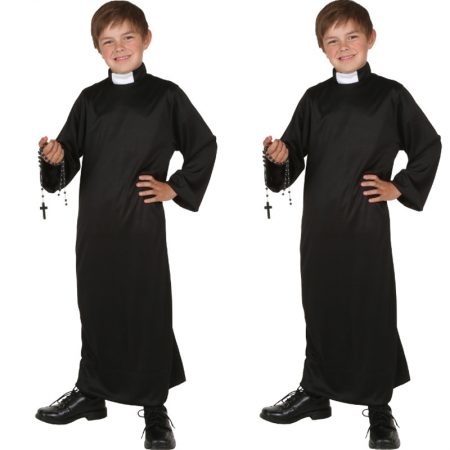 Priest Costume Role Play Outfit For Boys