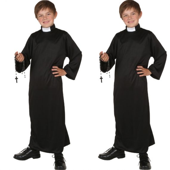 Priest Costume Role Play Outfit For Boys