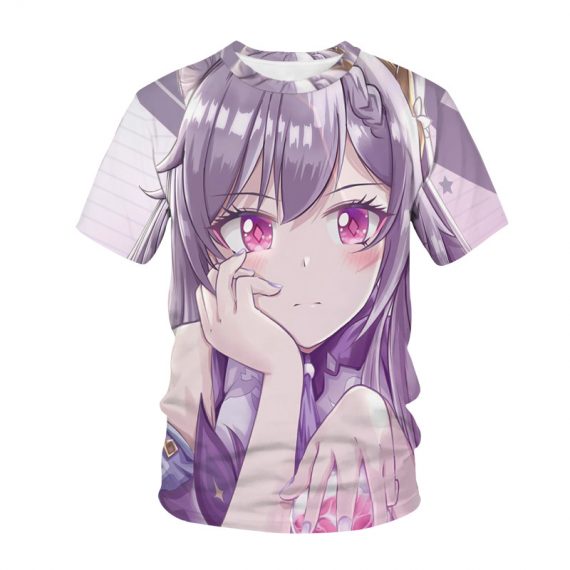 Game Genshin Impact Keqing Shirt Clothing Merch