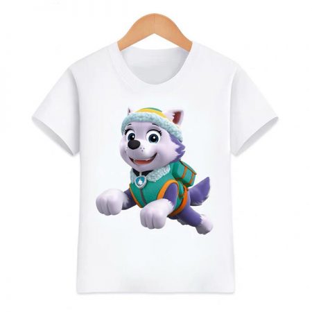 Short Sleeve Shirts Paw Patro Boys And Girls Tee