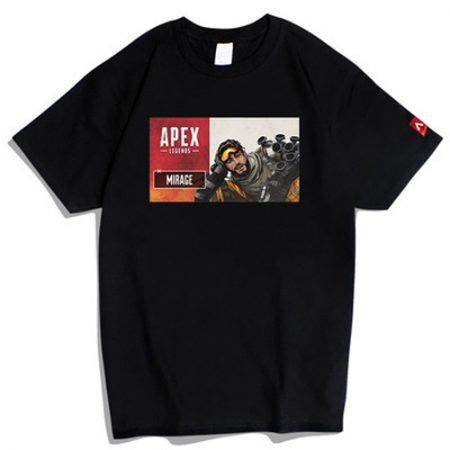 Game Character Apex Legends Short Sleeve Black Shirts