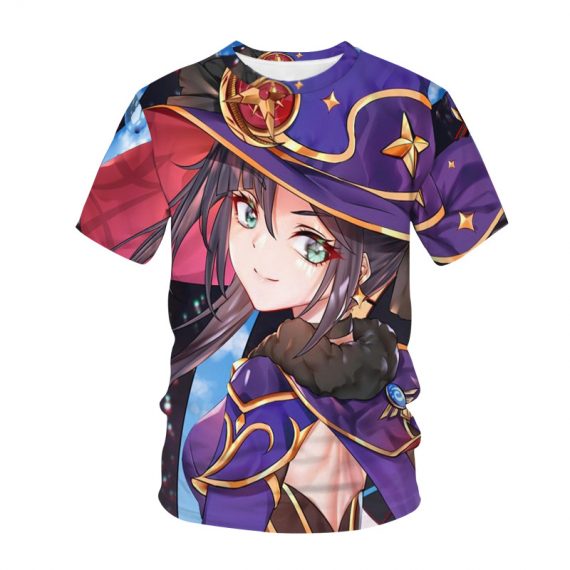 Game Genshin Impact Mona Shirt Clothing Merch