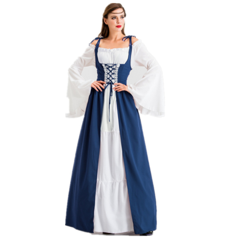 Medieval Costume Colorful Cosplay Dress - MYanimec