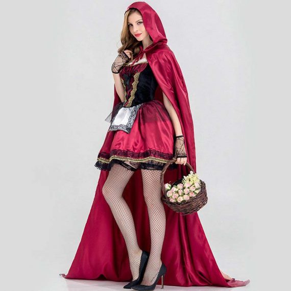Womens Little Red Riding Hood Halloween Dress Costumes