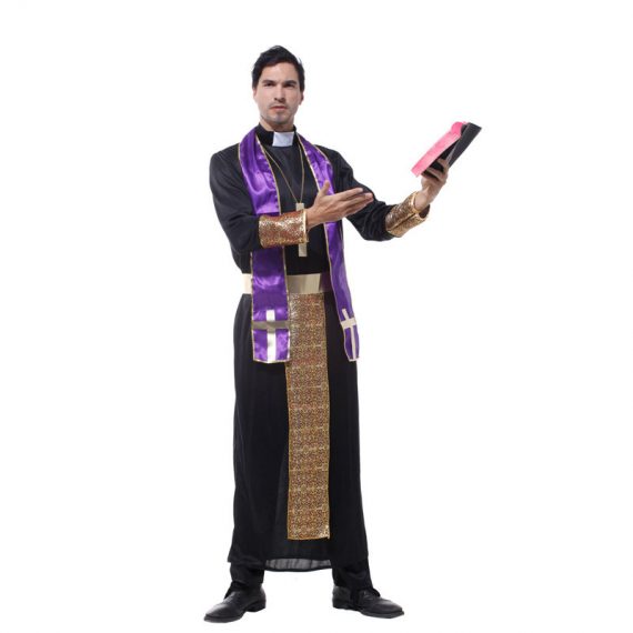 Adult Priest Black Costumes