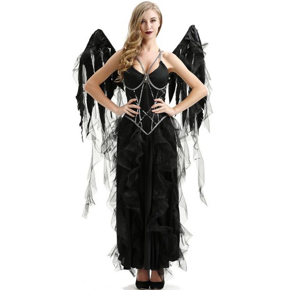 Womens Dark Angel Halloween Black Costumes