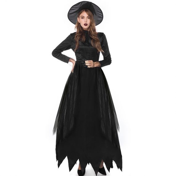 Adult Magic Black Magician Witch Costume