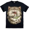 3D Cartoon Cute Adult Cotoon Tops Cat T Shirts