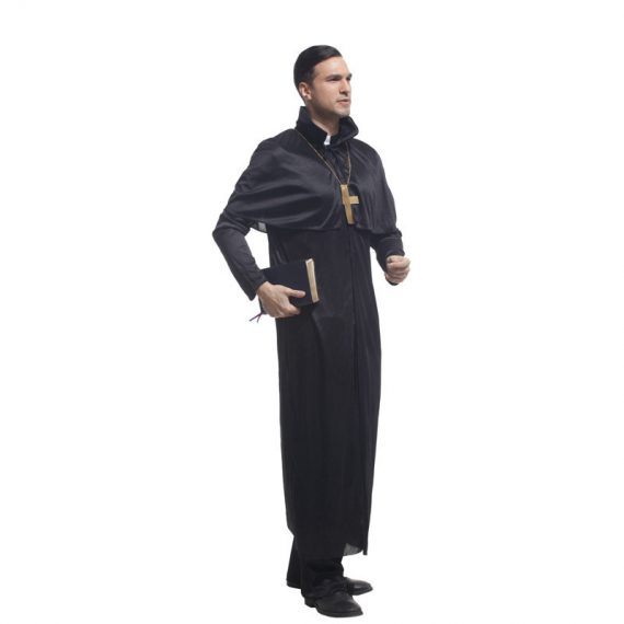 Plus Size Priest Costume Role Play Outfit