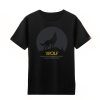 3D Style Adult Print Tops Black Wolf Shirt