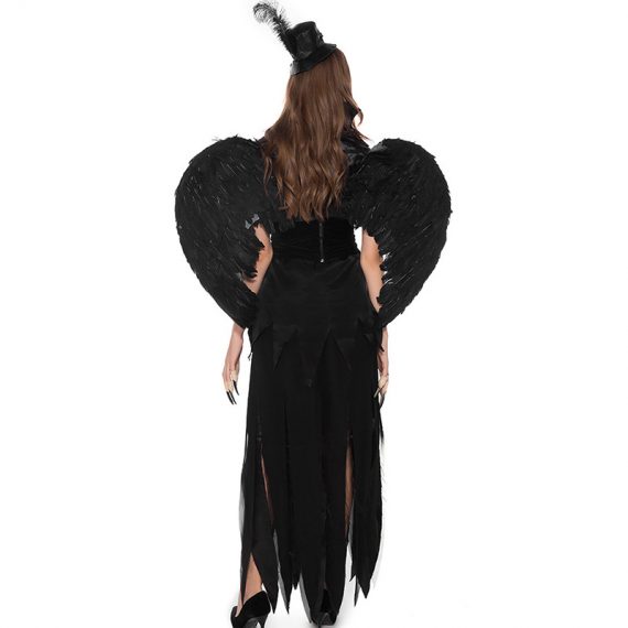 Womens Dark Angel Halloween Black Costumes