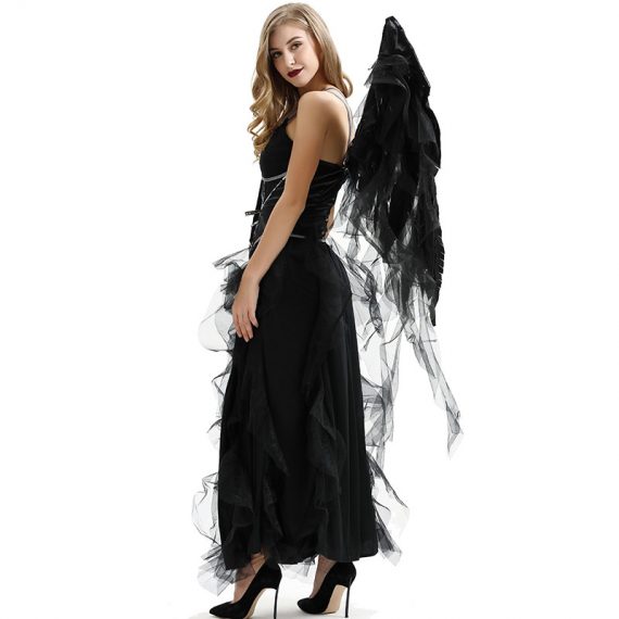 Womens Dark Angel Halloween Black Costumes