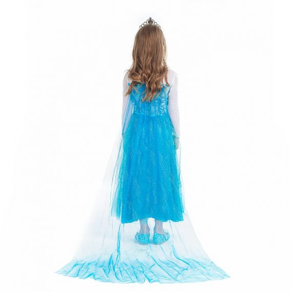Girls Princess Costumes Blue Halloween Dress