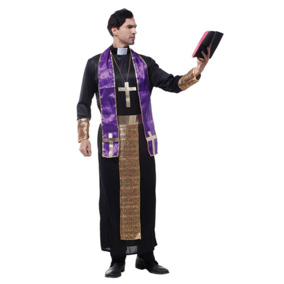 Adult Priest Black Costumes