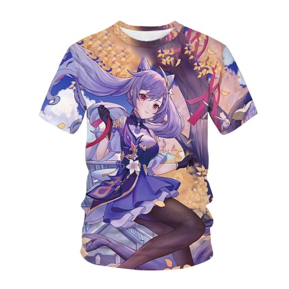 Genshin Impact Adult Keqing Shirt T Shirt Clothing Merch