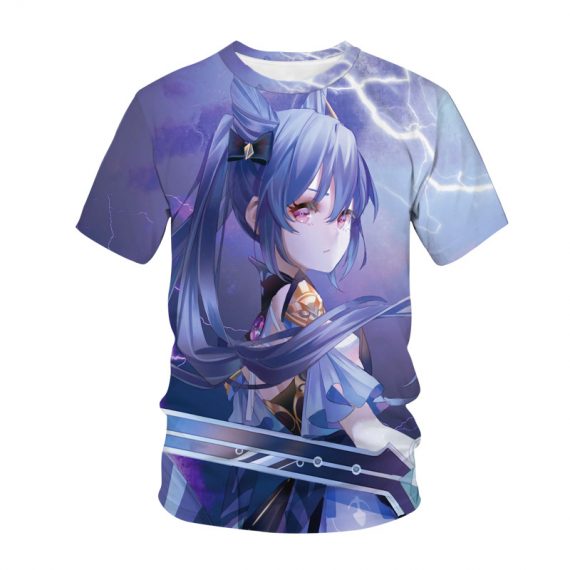 Genshin Impact Keqing Shirt T Shirt Clothing Merch