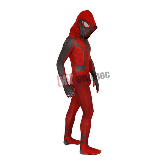 PS5 Spiderman Costume Crimson Cowl Suit Cosplay Jumpsuit