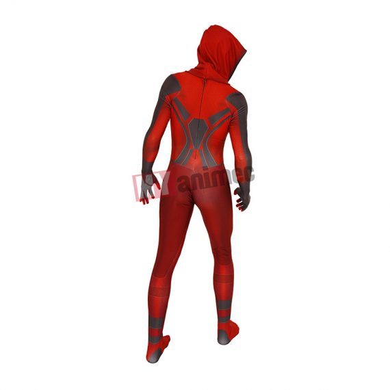 PS5 Spiderman Costume Crimson Cowl Suit Cosplay Jumpsuit