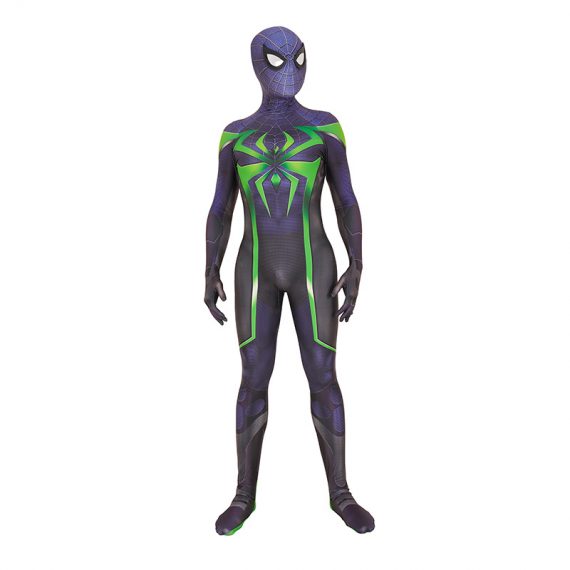PS5 Spiderman Jumpsuit Superhero Cosplay Purple Reing Suit