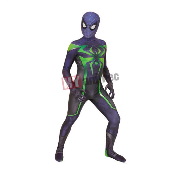 PS5 Spiderman Jumpsuit Superhero Cosplay Purple Reing Suit