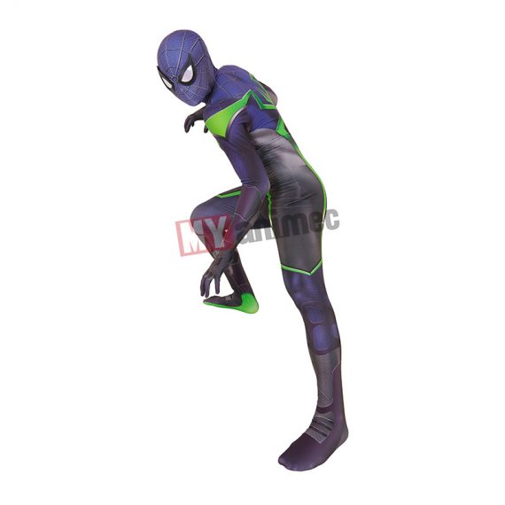 PS5 Spiderman Jumpsuit Superhero Cosplay Purple Reing Suit