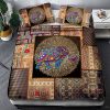 Boho Duvet Cover 3D Print Elephant Bed Set