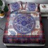 Boho Duvet Cover 3D Print Elephant Bed Set