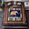 Elephant Bed Set 3D Style Boho Duvet Cover