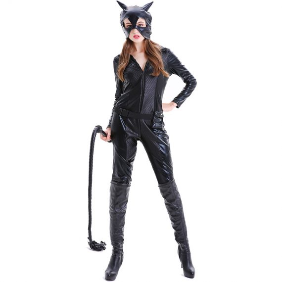 Womens Cat Cosplay Halloween Costumes Outfit