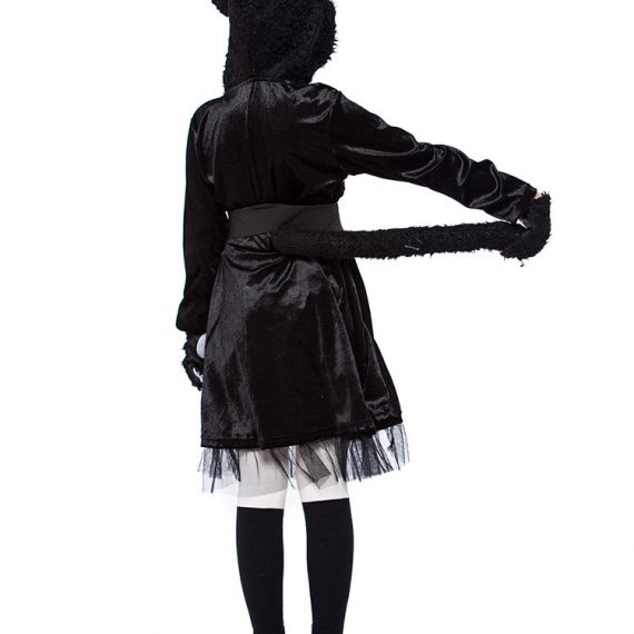 Girls Cute Black Cat Halloween Costumes