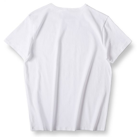 White Dog T Shirts Unisex Over Size Tops